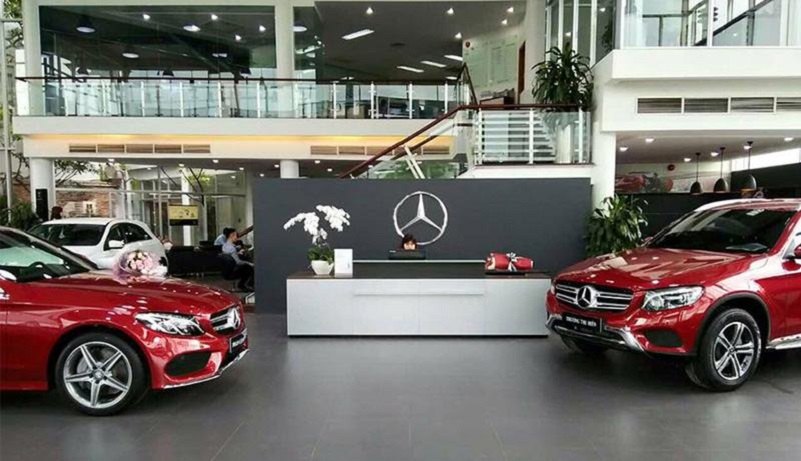 Đại lý xe Mercedes Vietnam Star Ngô Quyền Hà Nội với không gian trưng bày hiện đại